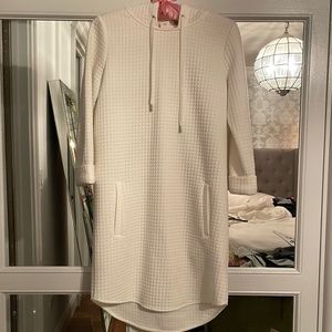 Club Monaco Marshmallow Color Hooded Dress - Size 00